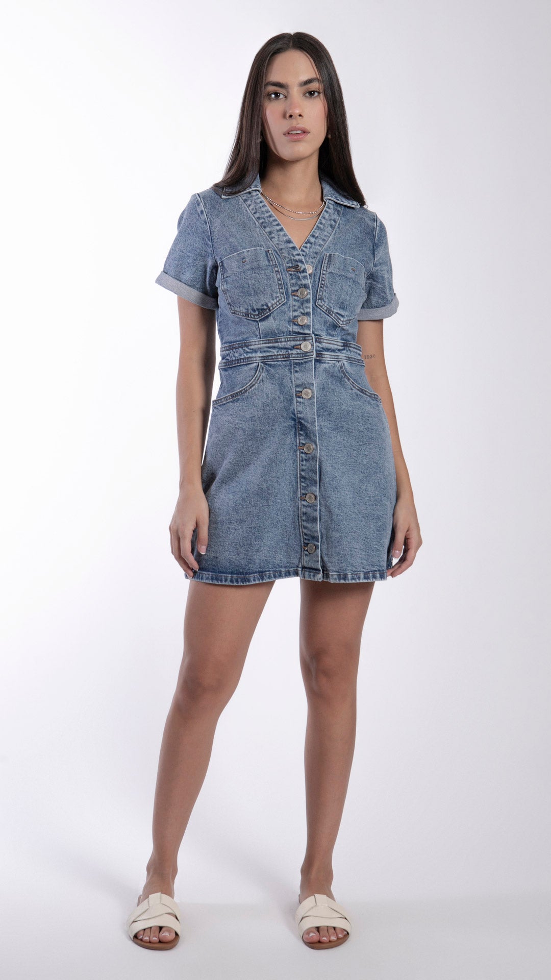 Vestido Mezclilla Para Mujer Balam BL7056