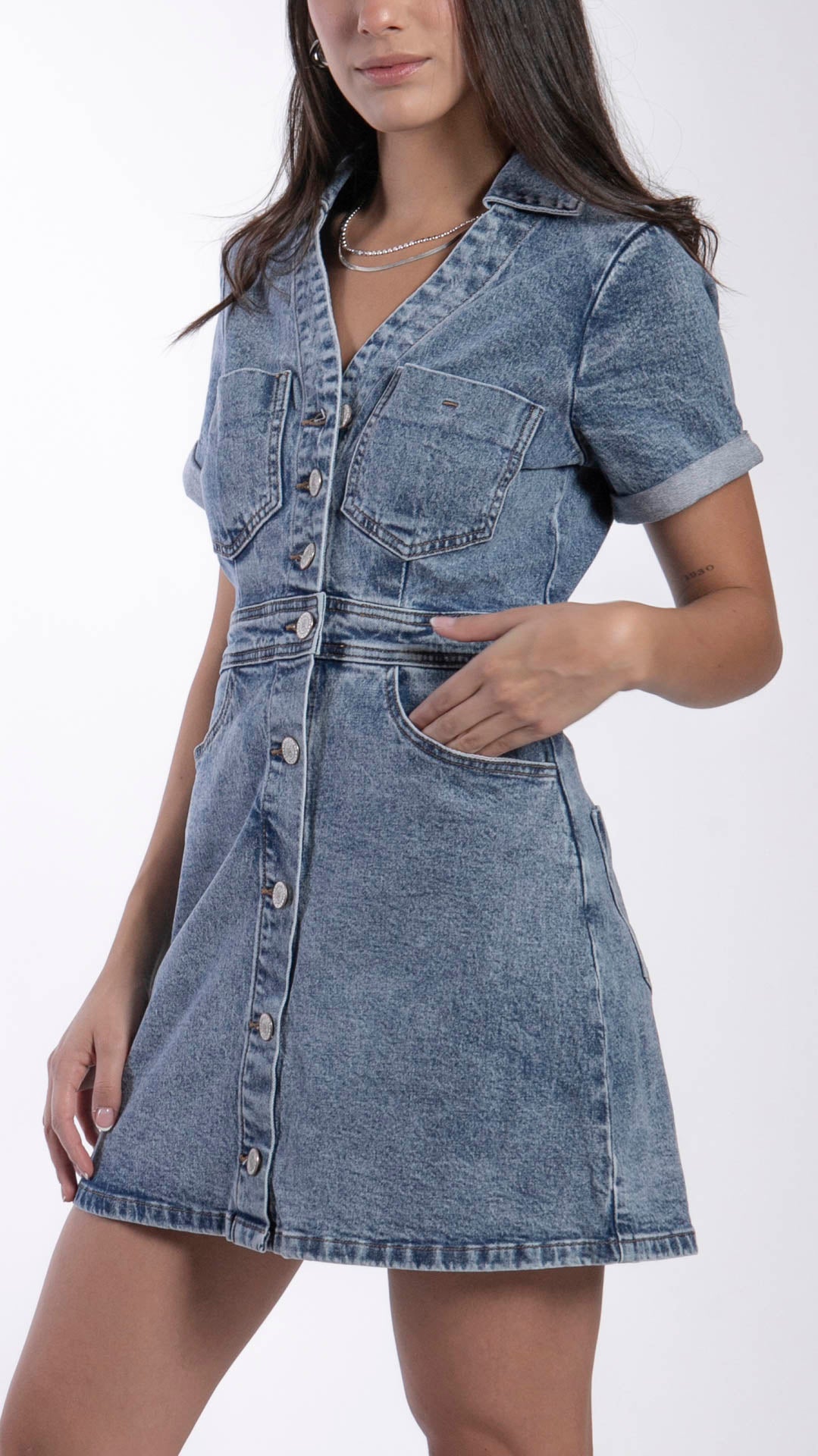Vestido Mezclilla Para Mujer Balam BL7056