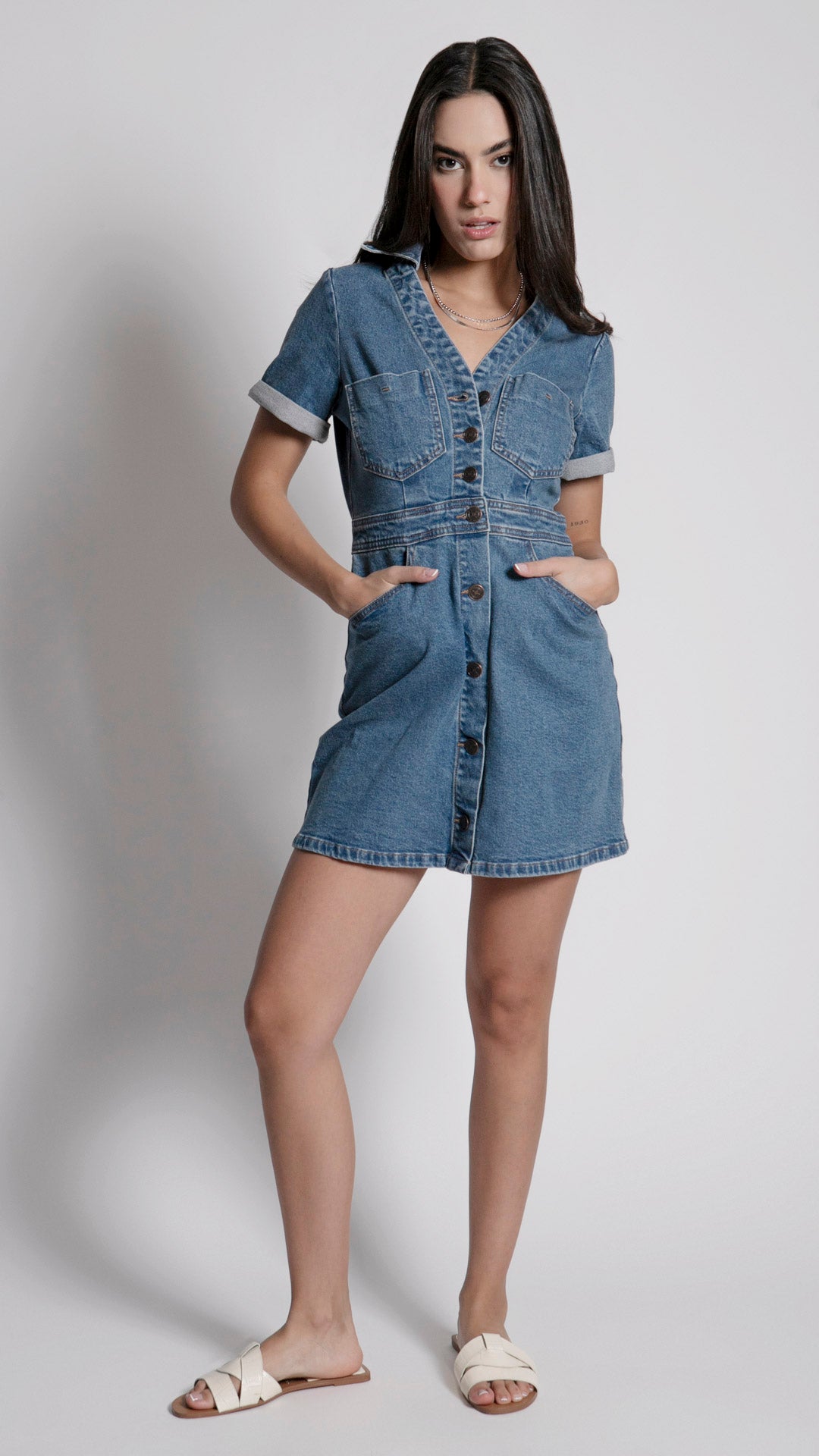 Vestido Mezclilla Para Mujer Balam BL7058