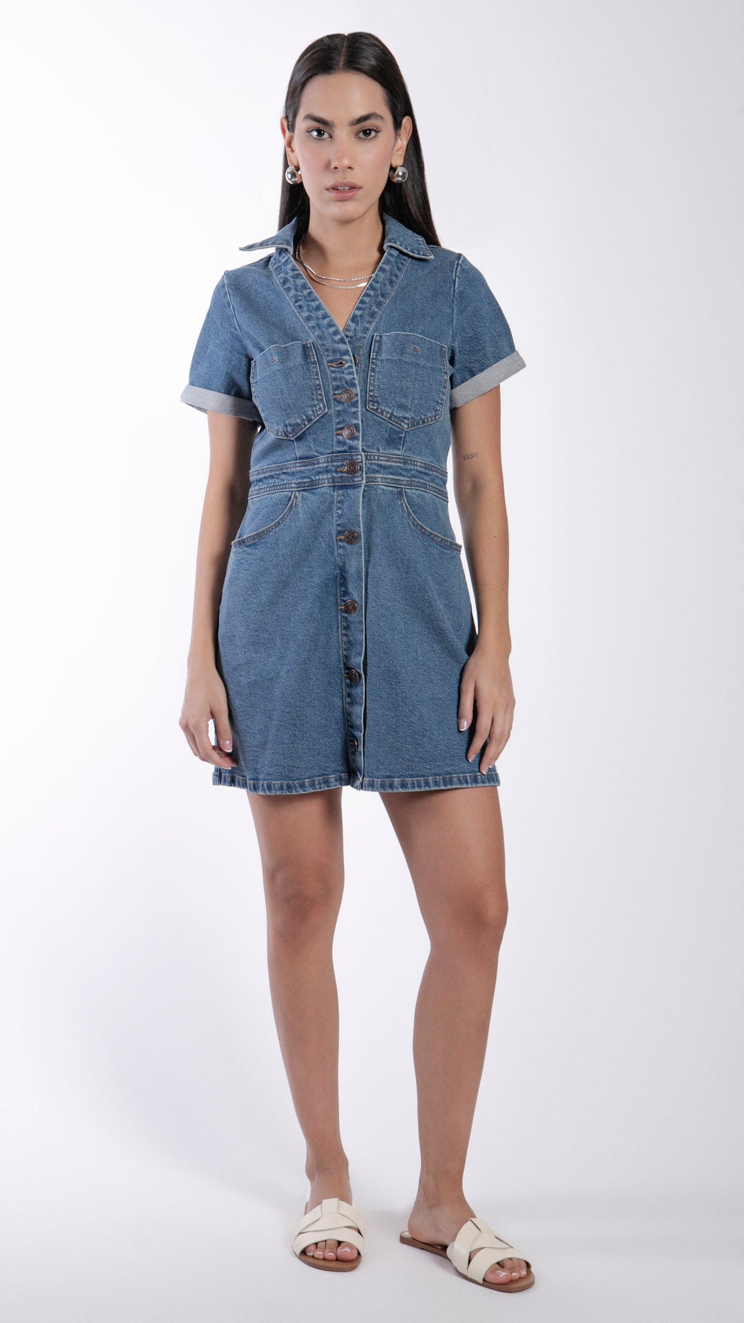 Vestido Mezclilla Para Mujer Balam BL7058