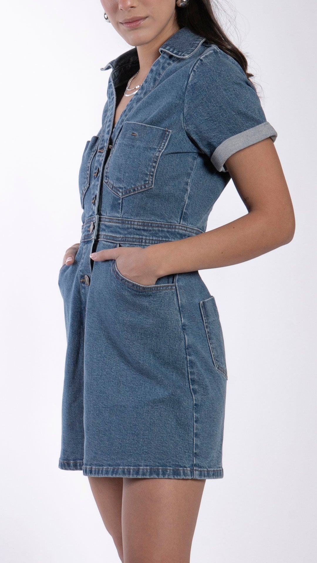 Vestido Mezclilla Para Mujer Balam BL7058