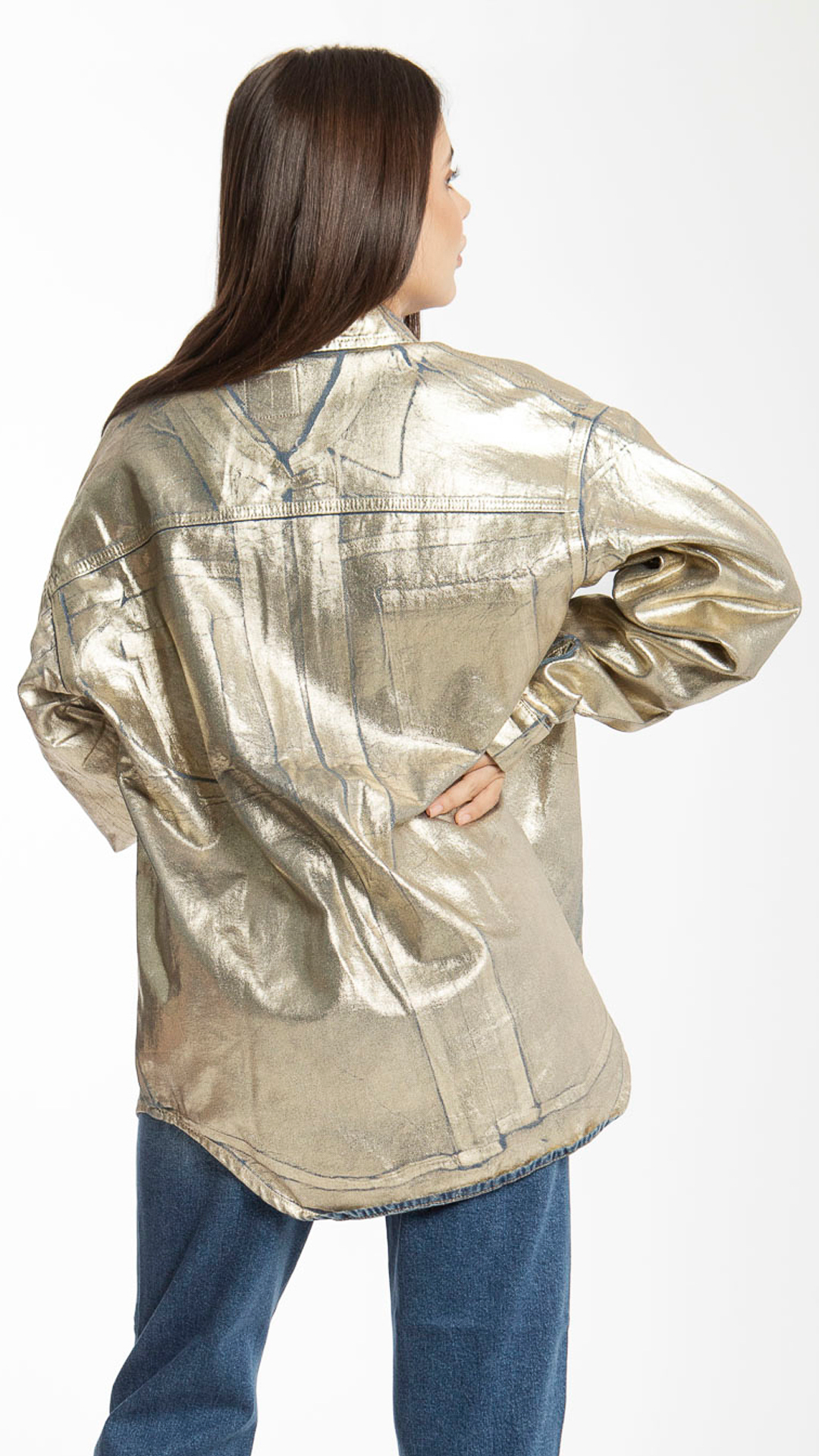 Sobrecamisa Foil Para Mujer Balam BL6838