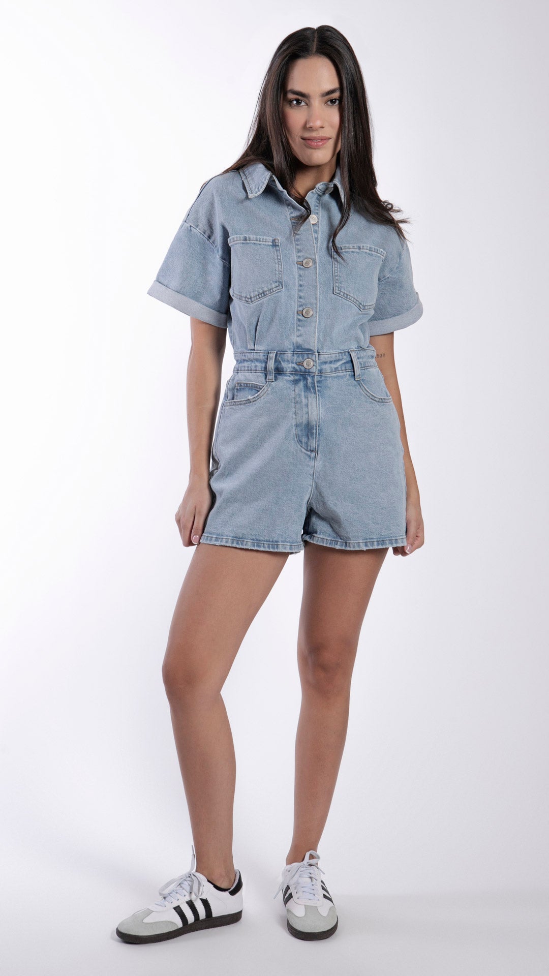 Romper De Mezclilla Para Mujer Balam BL7059