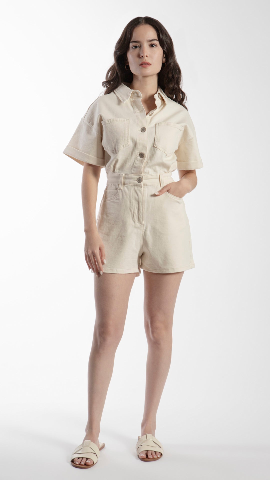 Romper De Mezclilla Mujer Balam BL7060