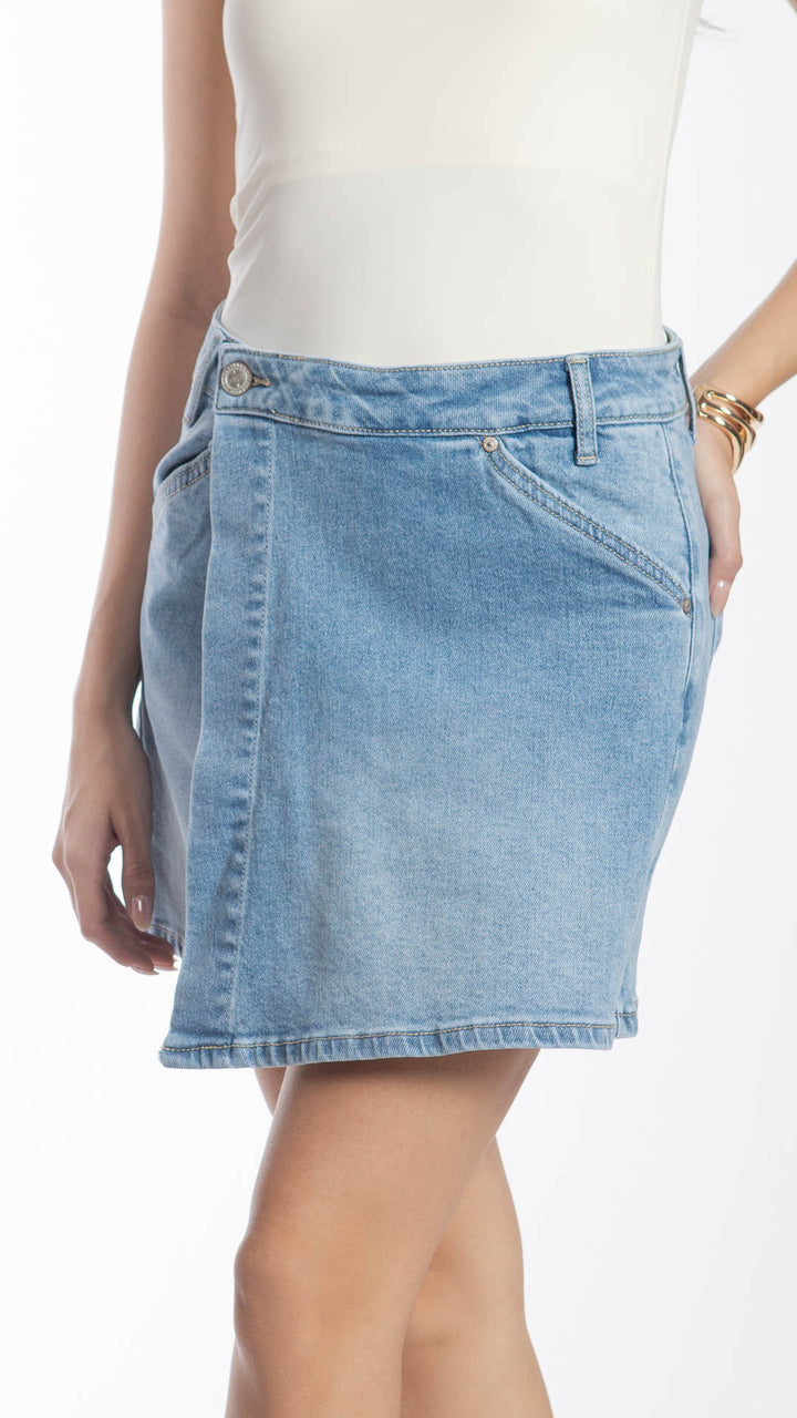 Short Falda Loose Mom Mujer Balam BL7345