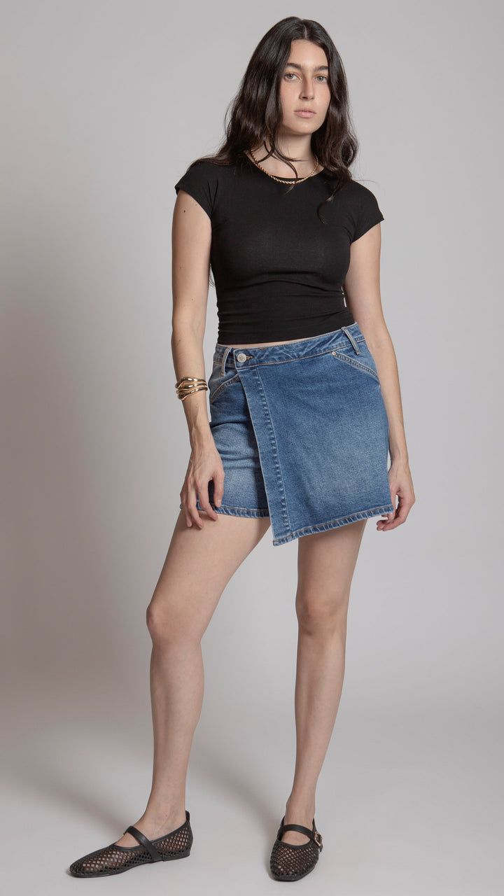 Short Falda Loose Mom Mujer Balam BL7345