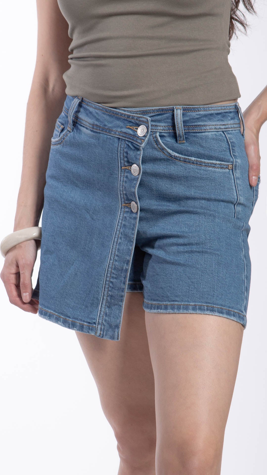 Short Falda Loose Mom Mujer Balam BL7406