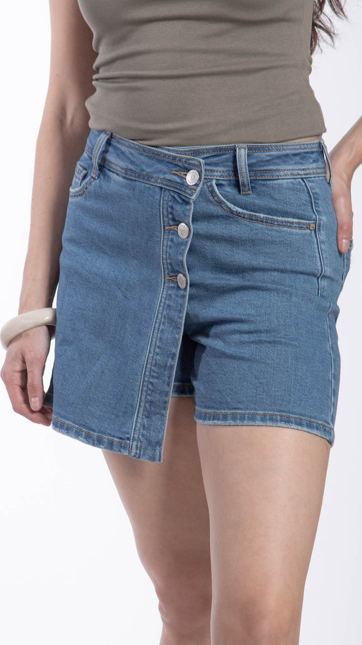 Short Falda Loose Mom Mujer Balam BL7406