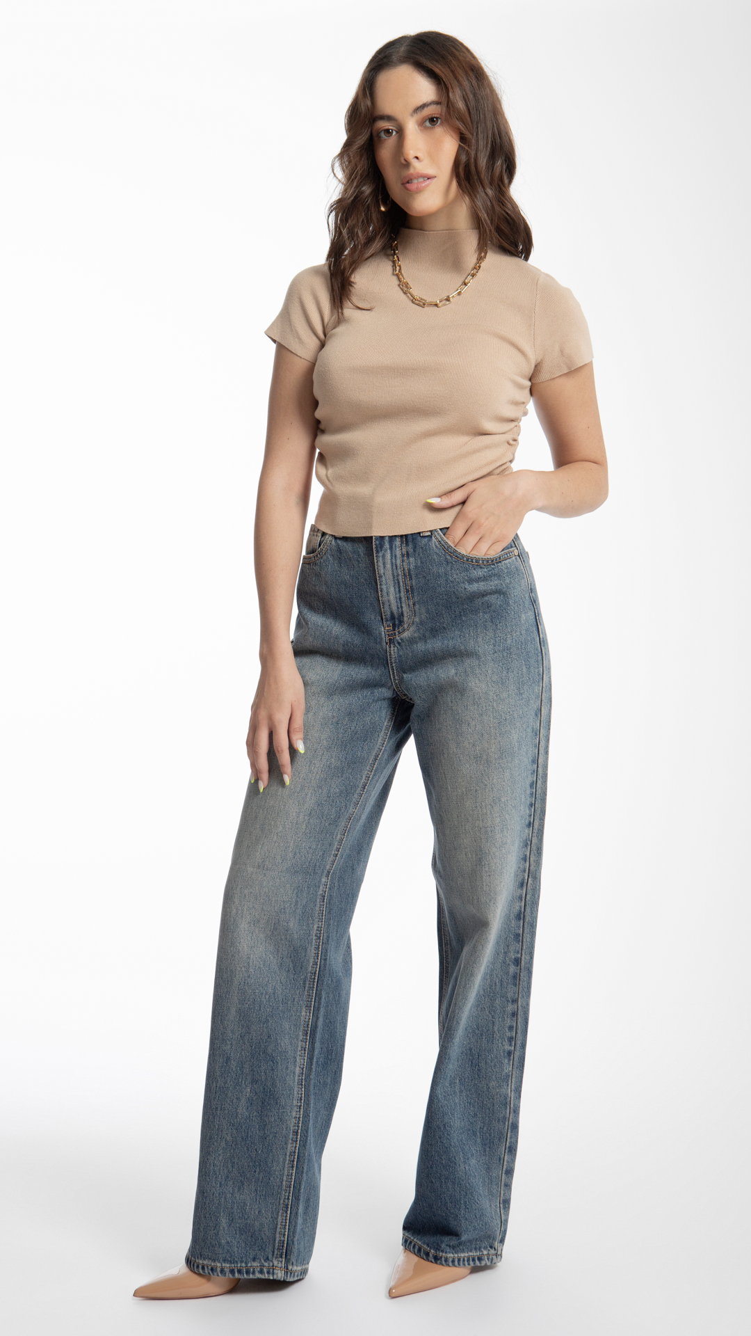 Pantalón Wide Leg Mujer Balam BL6751