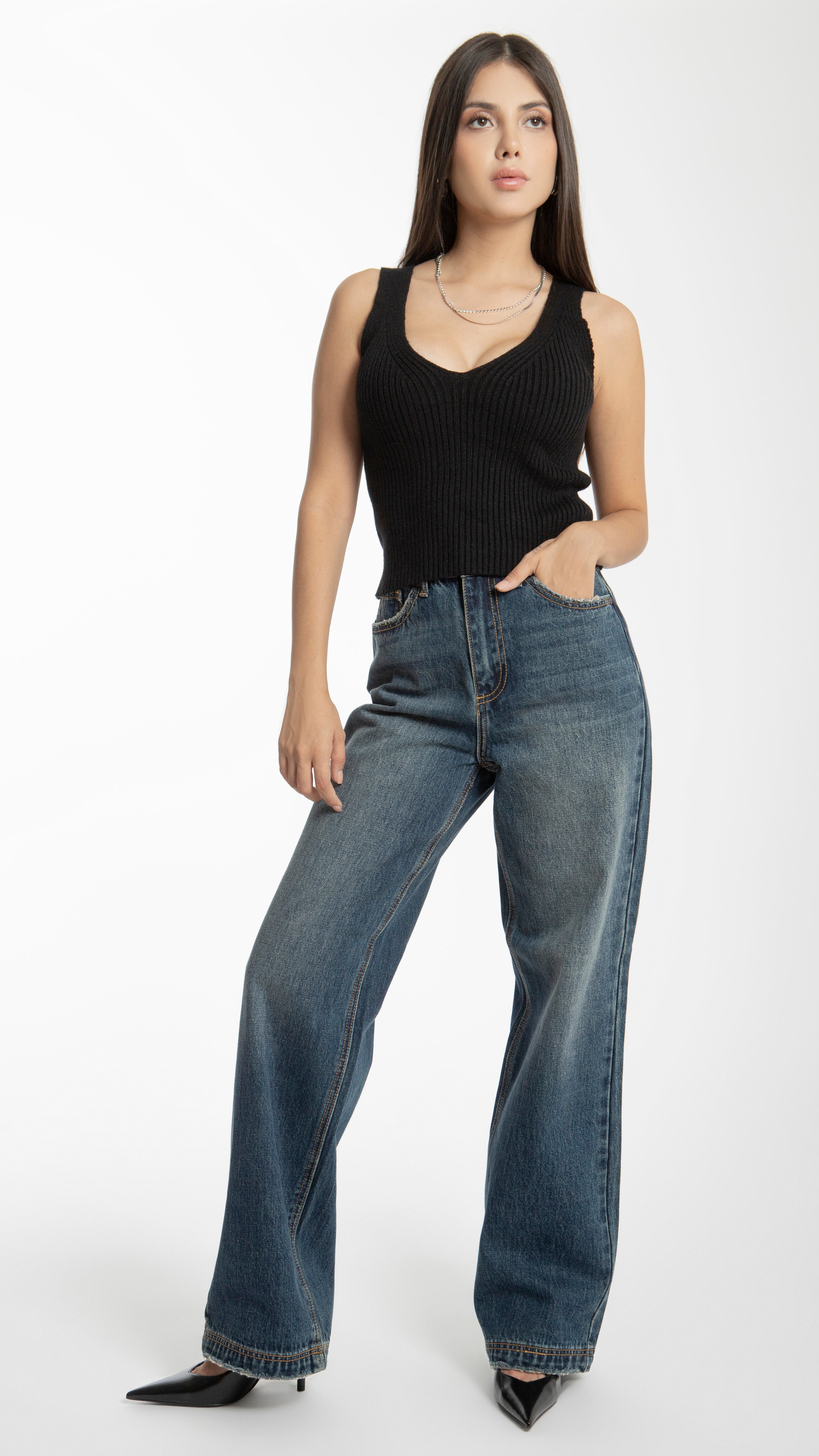 Pantalón Wide Leg Mujer Balam BL6752