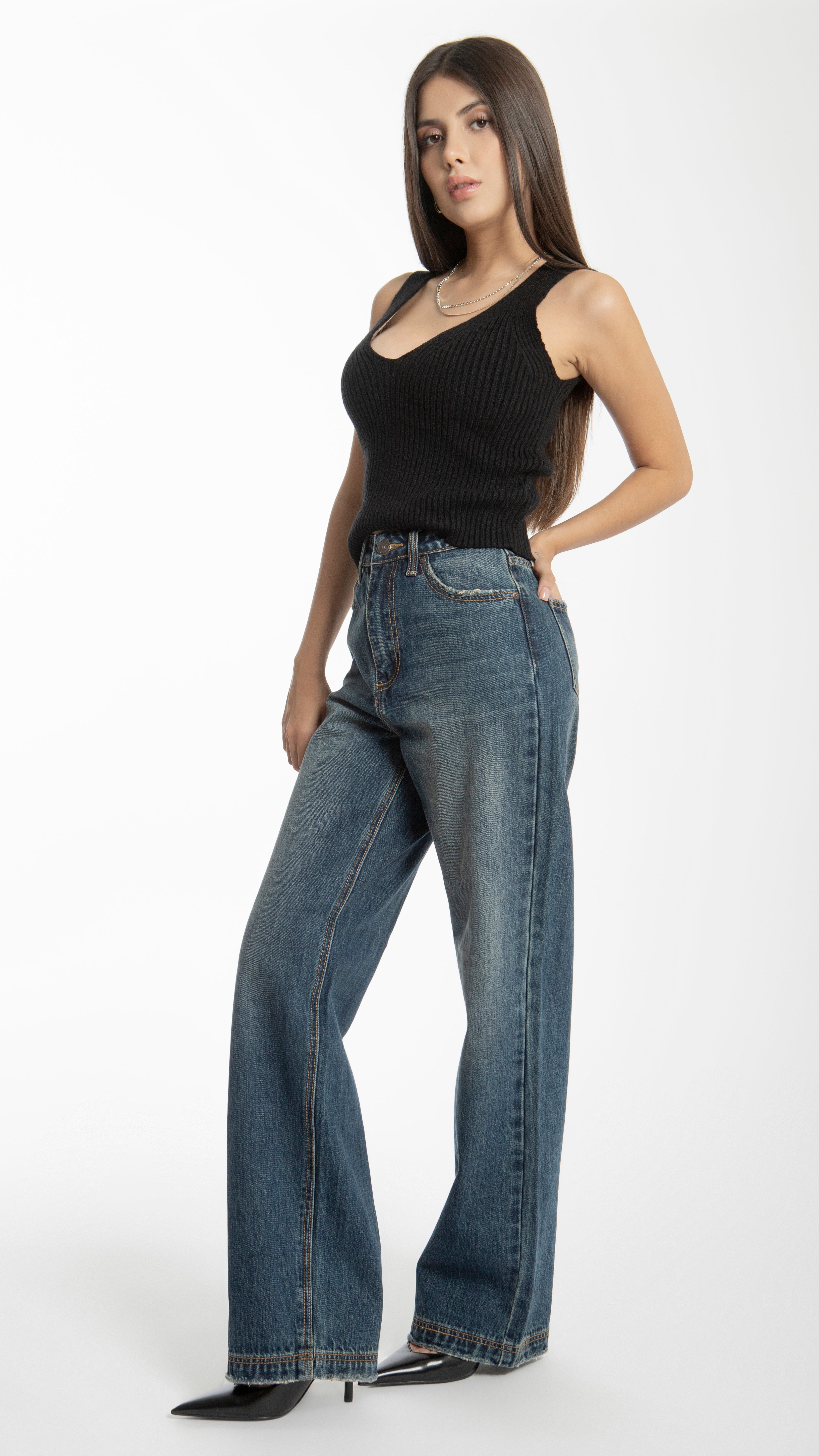 Pantalón Wide Leg Mujer Balam BL6752