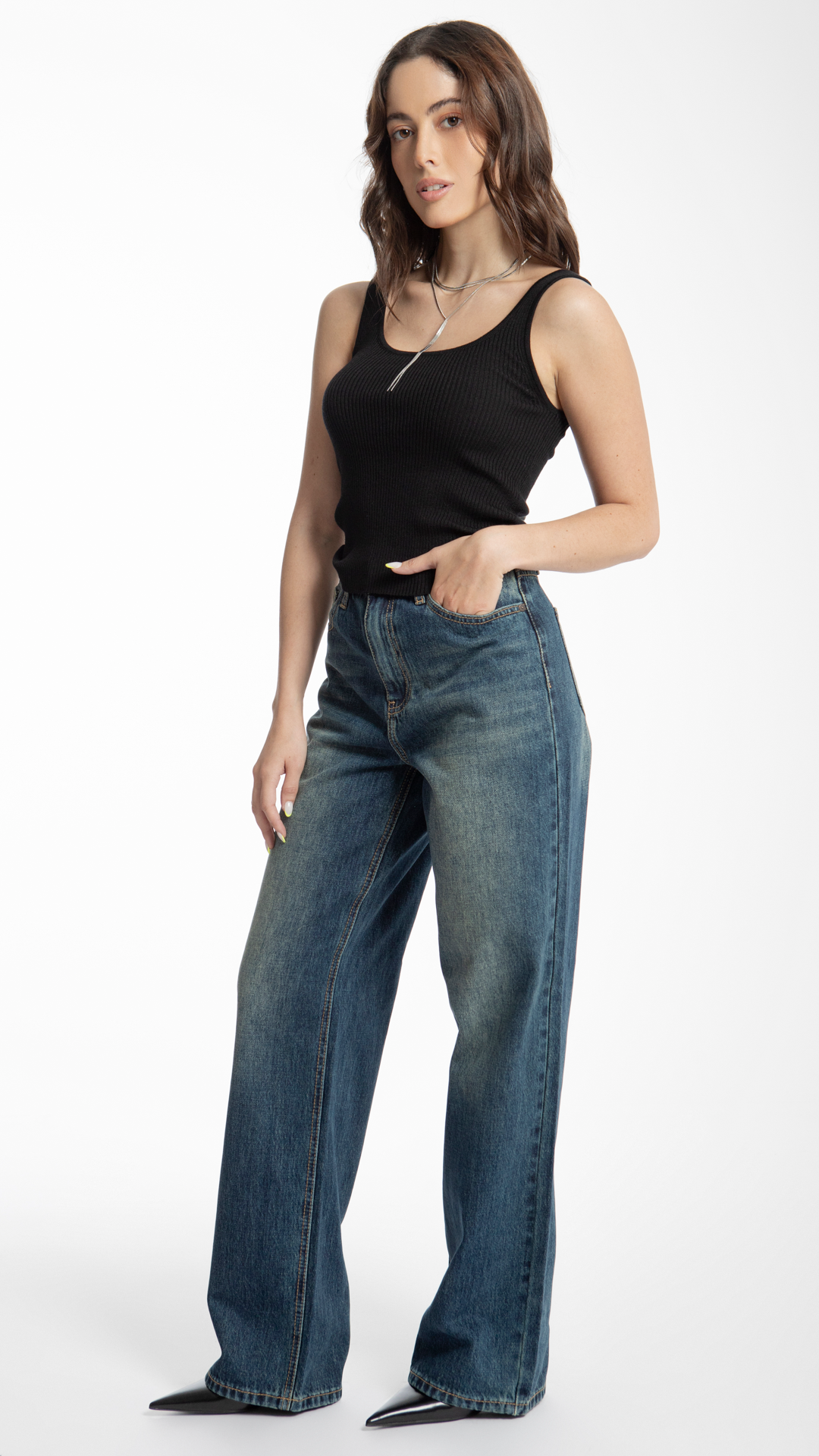 Pantalón Wide Leg Mujer Balam BL6753