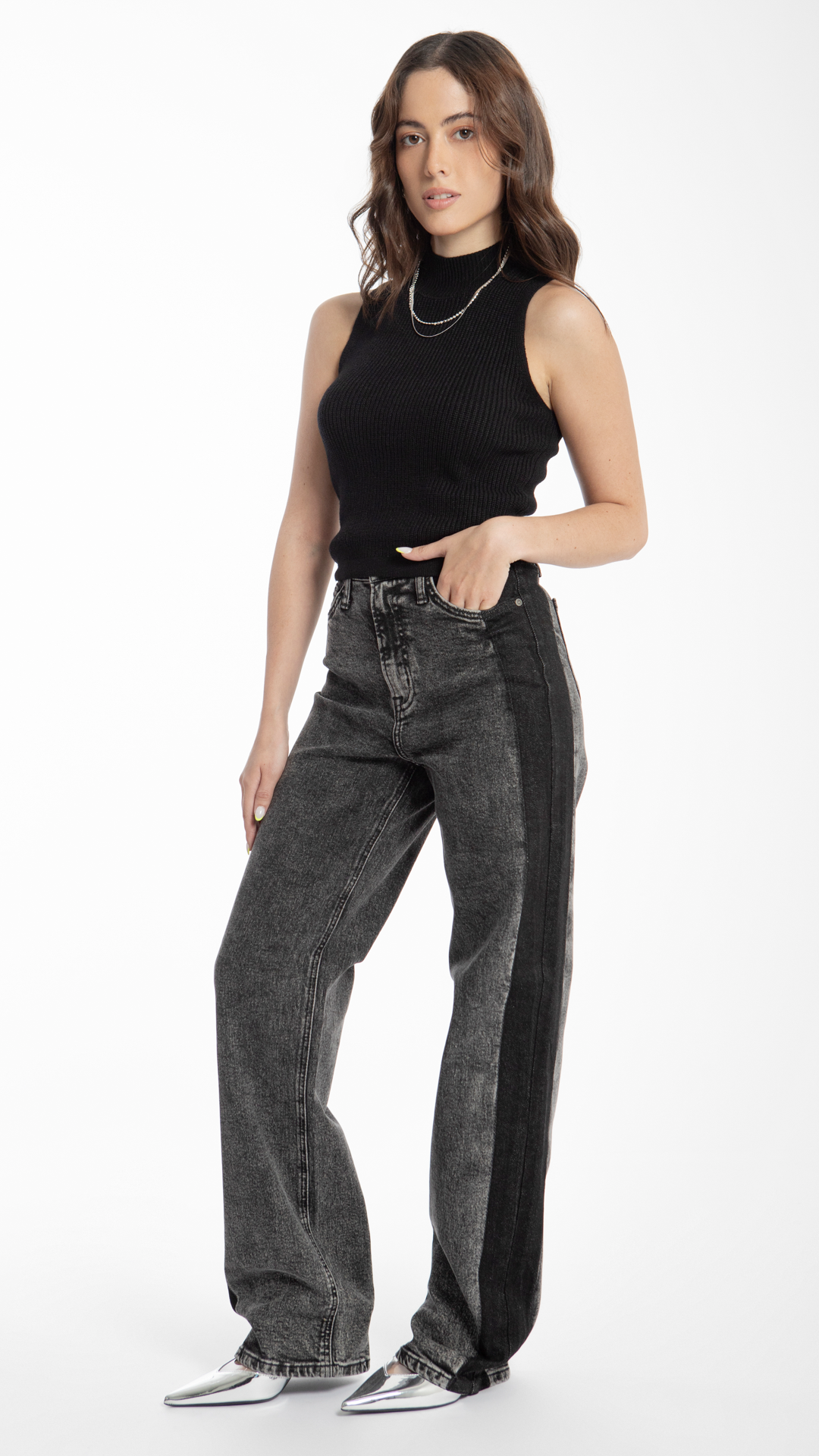 Pantalón Wide Leg Mujer Balam BL6757