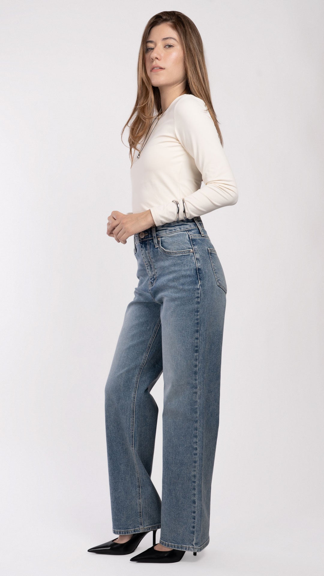 Pantalón Wide Leg Wide Leg Mujer Balam BL7091