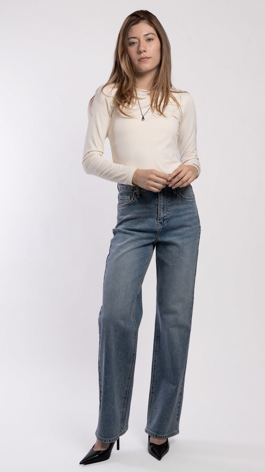Pantalón Wide Leg Wide Leg Mujer Balam BL7091
