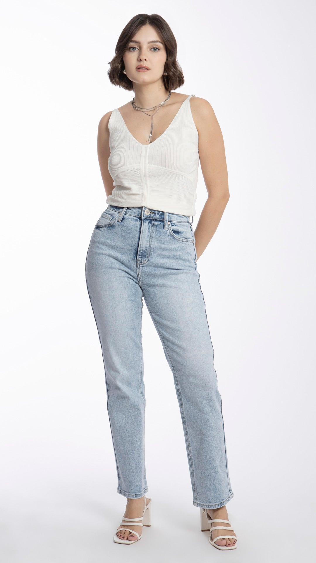 Pantalón Straight Mujer Balam BL7006