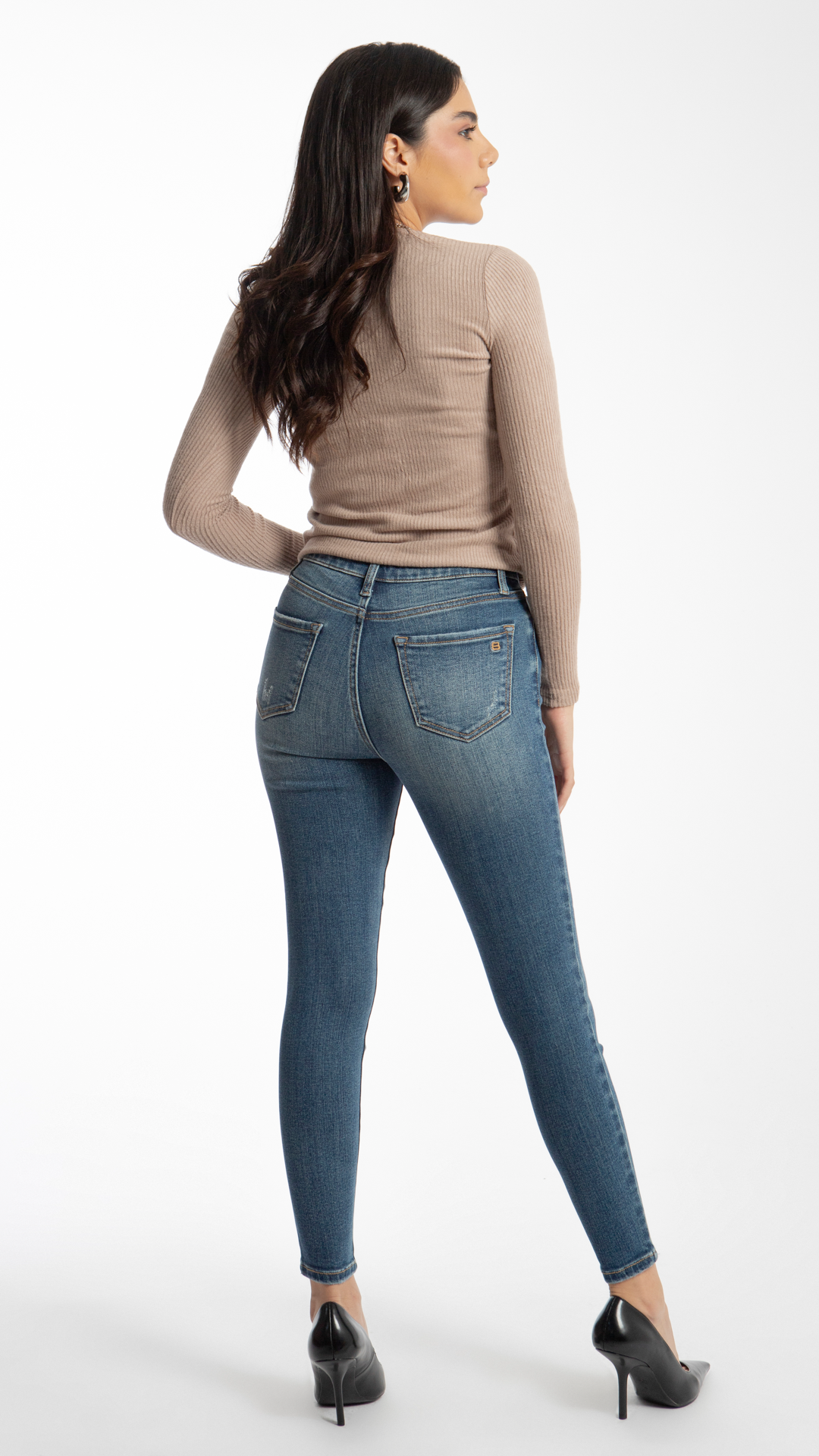 Pantalón High Rise Skinny Mujer Balam BL6789