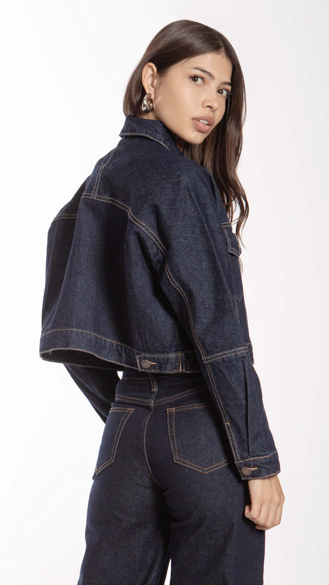 Chamarra Crop Oversize Mujer Balam BL7135