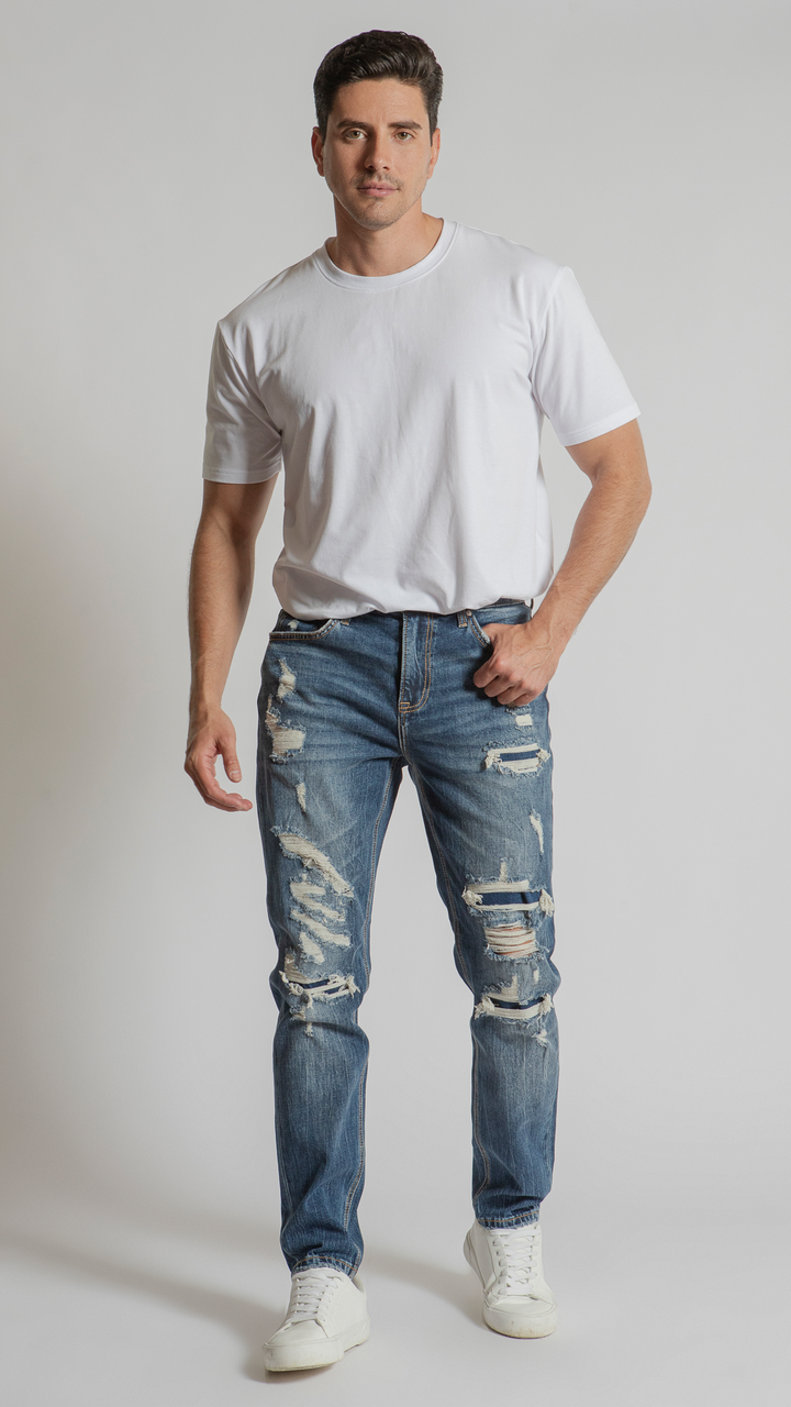 Pantalón Slim Straight Hombre Balam BL1070