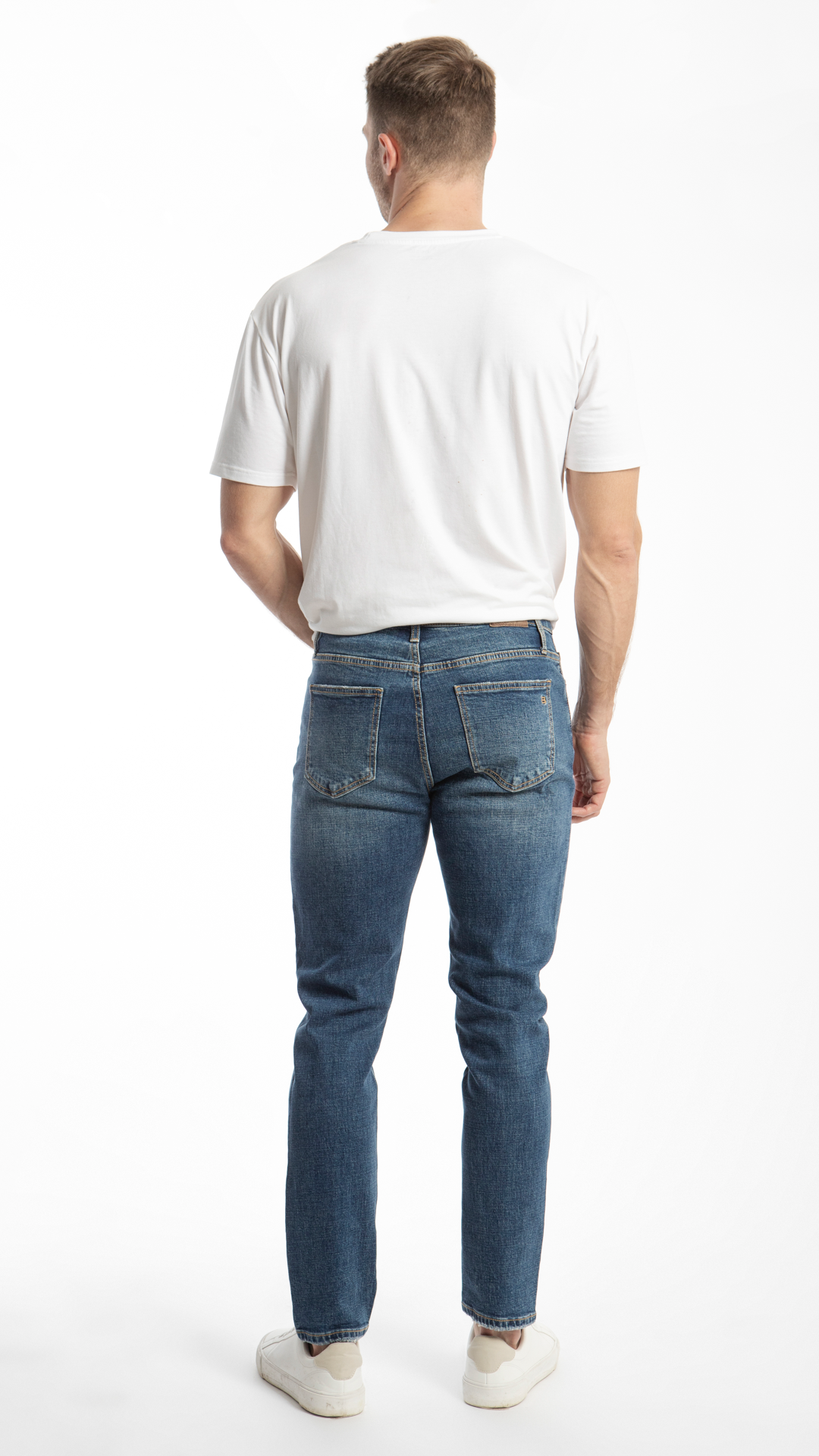 Pantalón Slim Con Destrucciones Para Hombre Balam BL1193