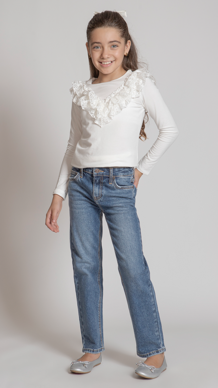 Pantalón Straight Niña Balam BL7126