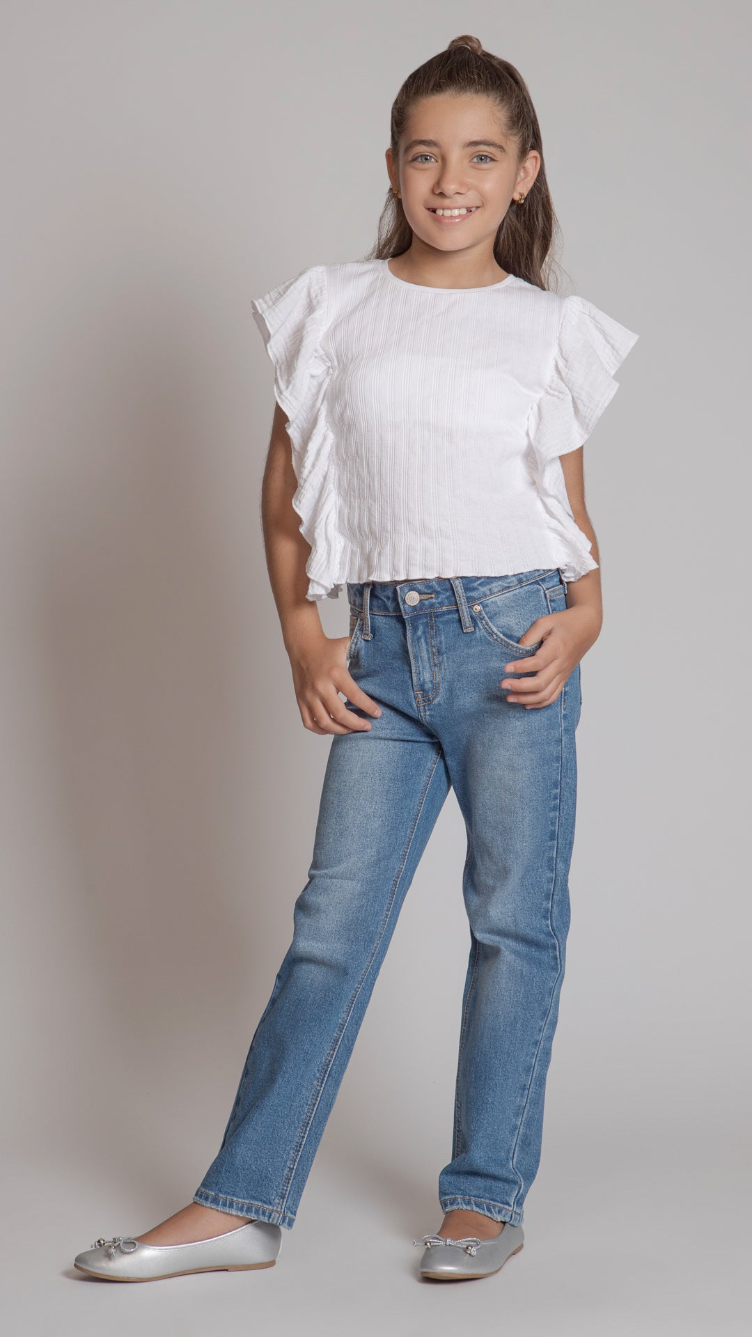 Pantalón Straight Niña Balam BL7177