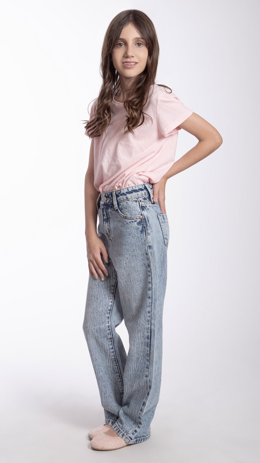 Pantalón Wide Leg Niña Balam BL7414
