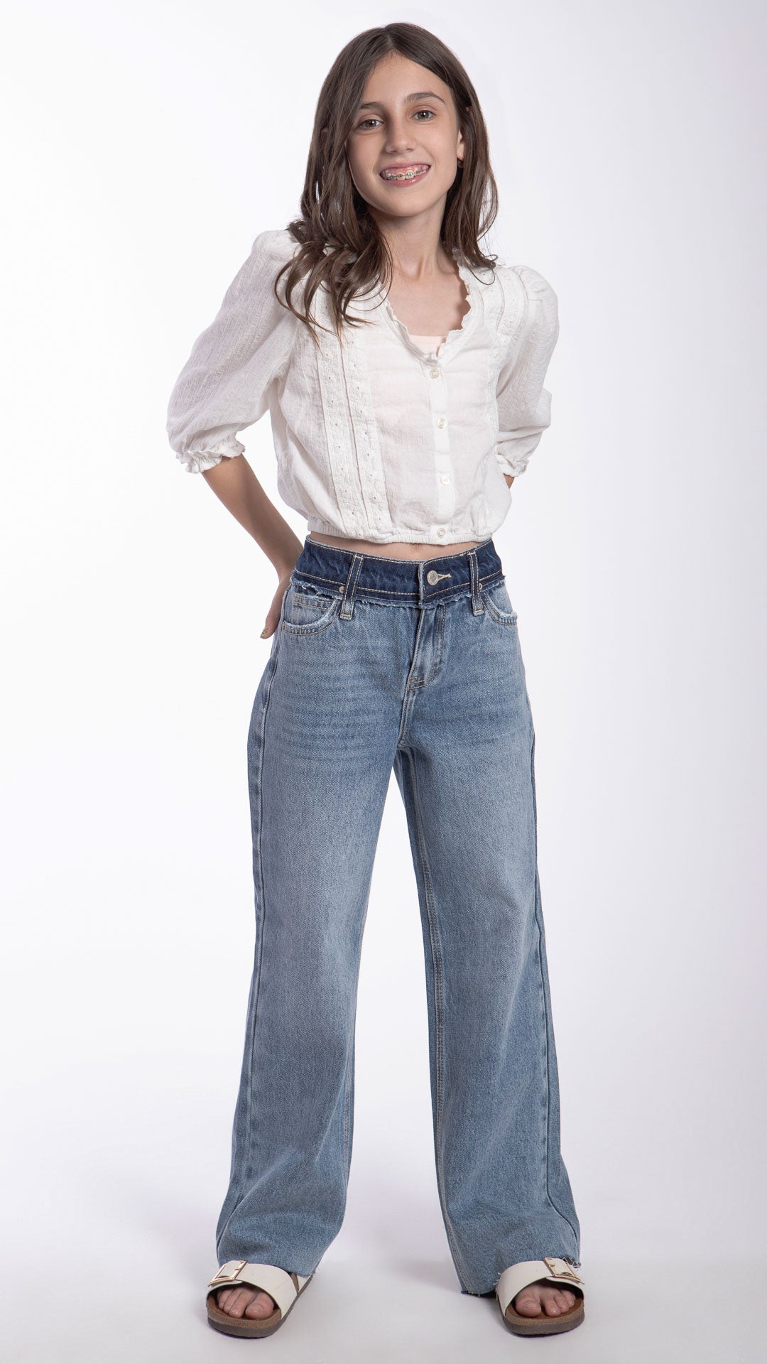 Pantalón Vintage Loose Niña Balam BL7435