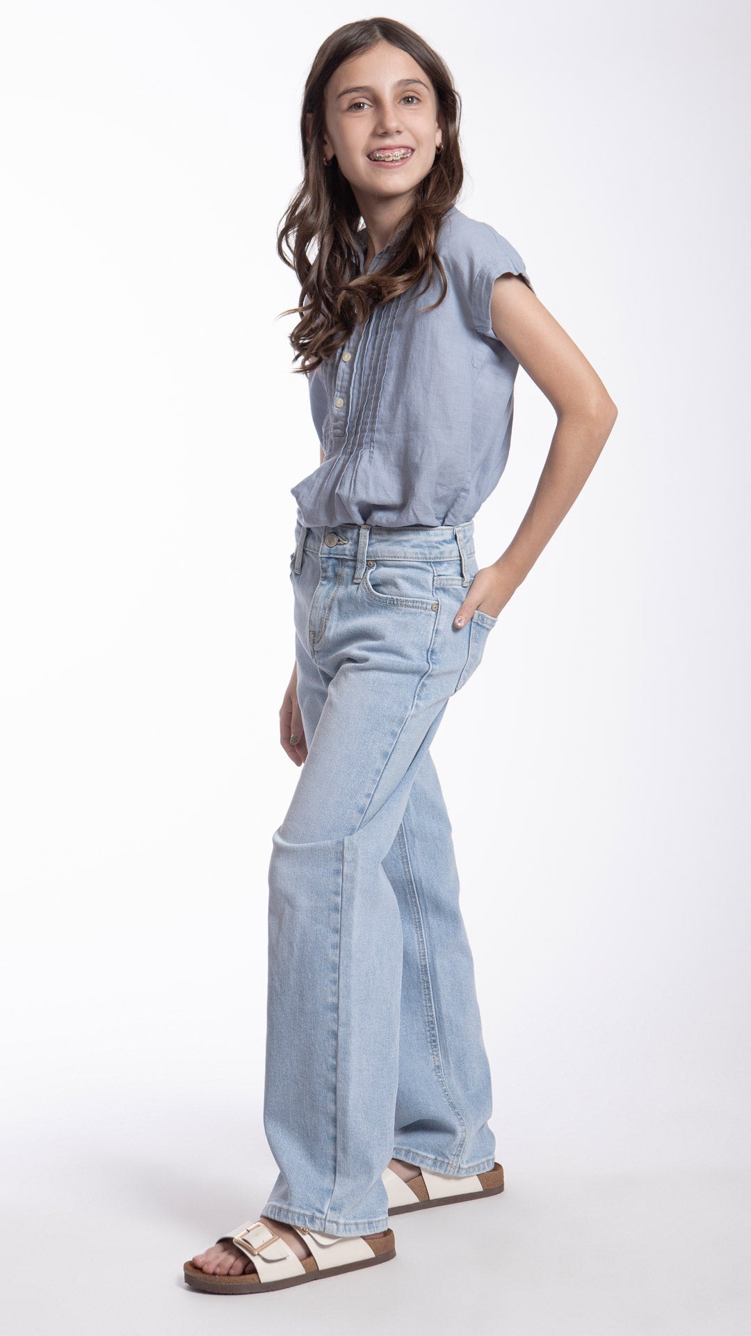 Pantalón Wide Leg Niña Balam BL7454