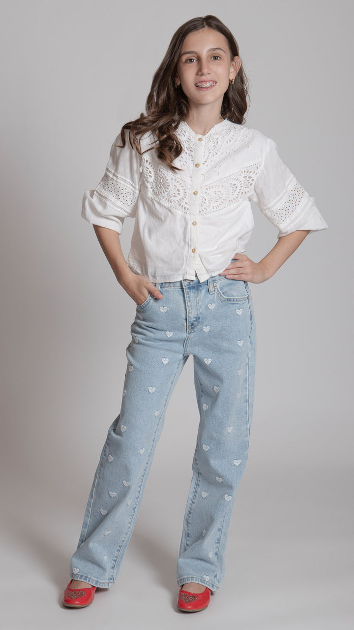 Pantalón Wide Leg Niña Balam BL7479