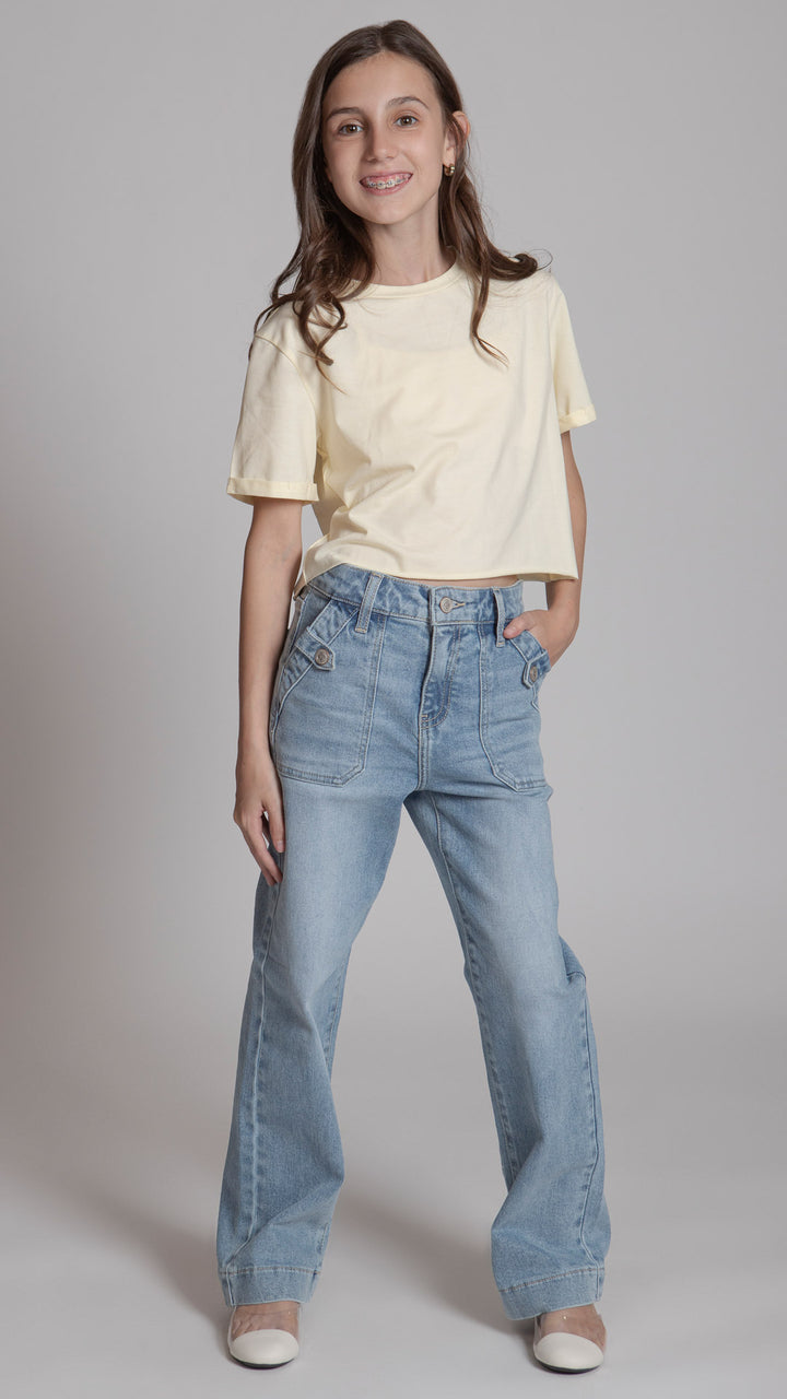 Pantalón Wide Leg Niña Balam BL7481