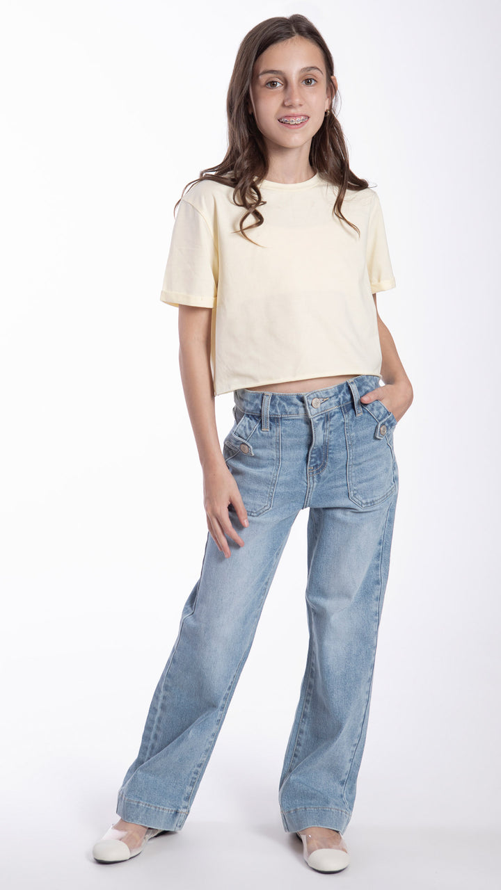Pantalón Wide Leg Niña Balam BL7481