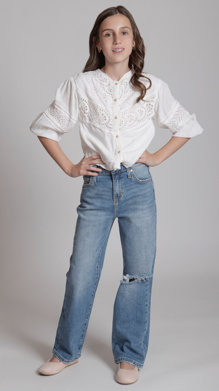 Pantalón Wide Leg Niña Balam BL7536