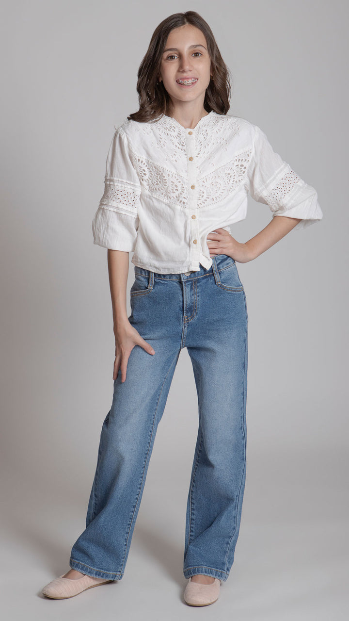Pantalón Wide Leg Niña Balam BL7571
