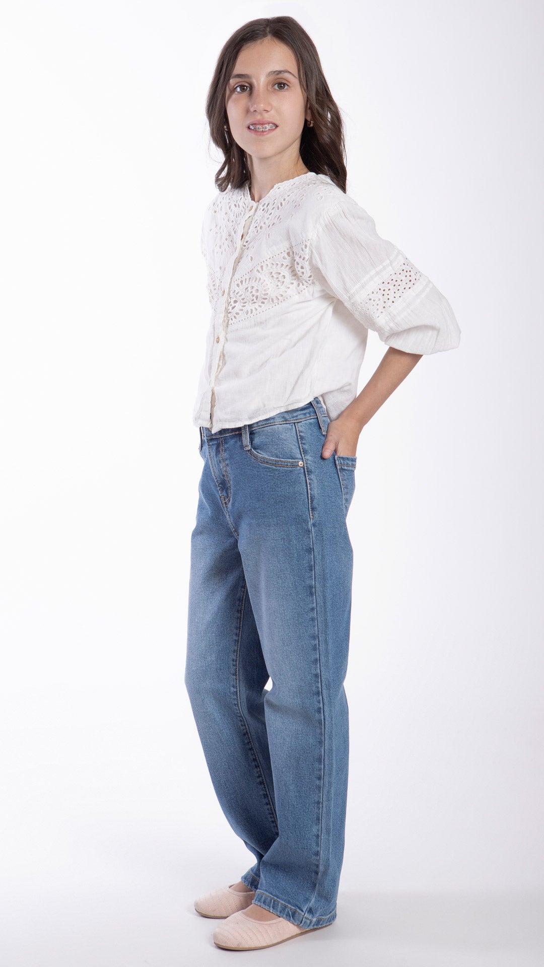 Pantalón Wide Leg Niña Balam BL7571