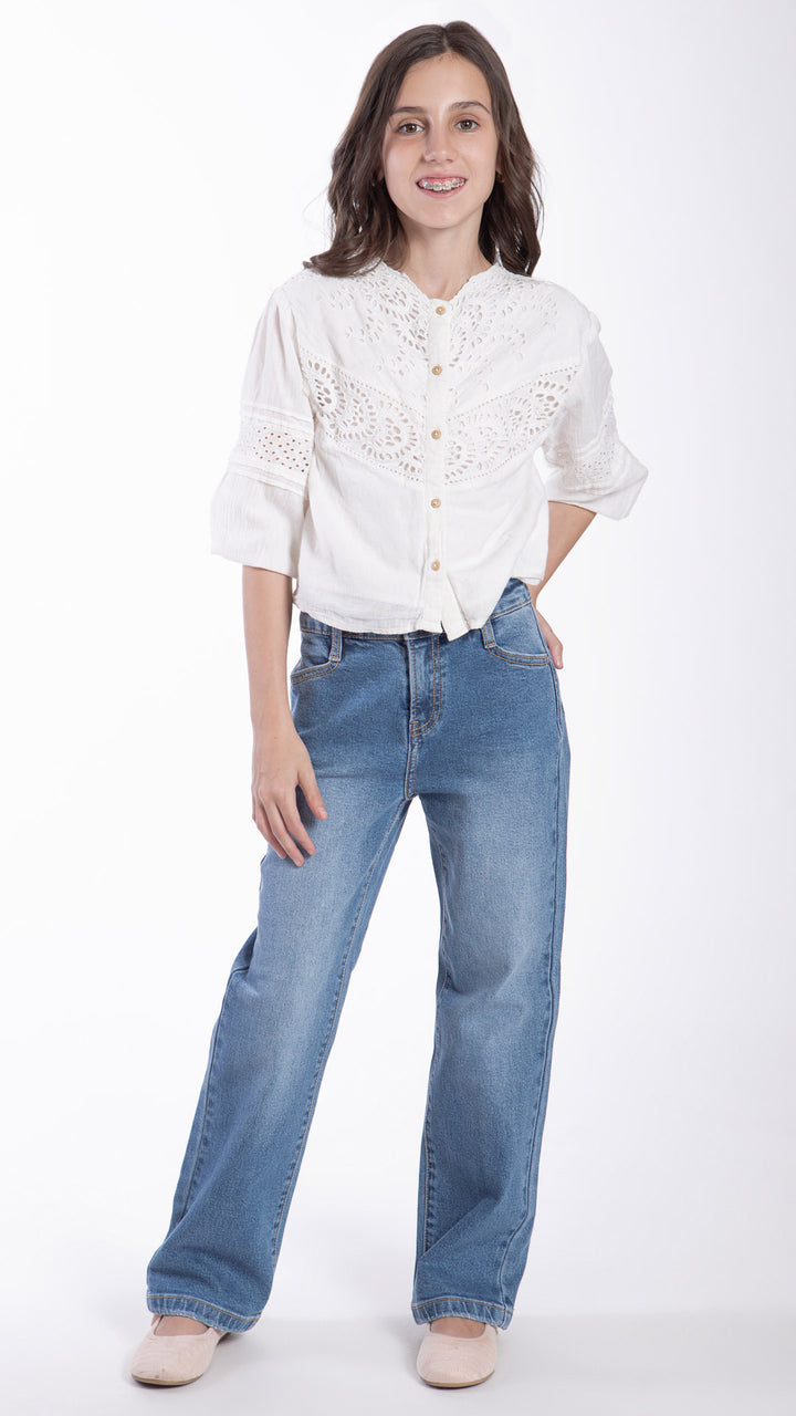 Pantalón Wide Leg Niña Balam BL7571