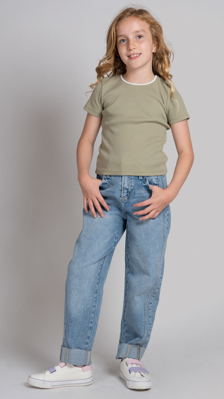 Pantalón Barrel Niña Balam BL7616
