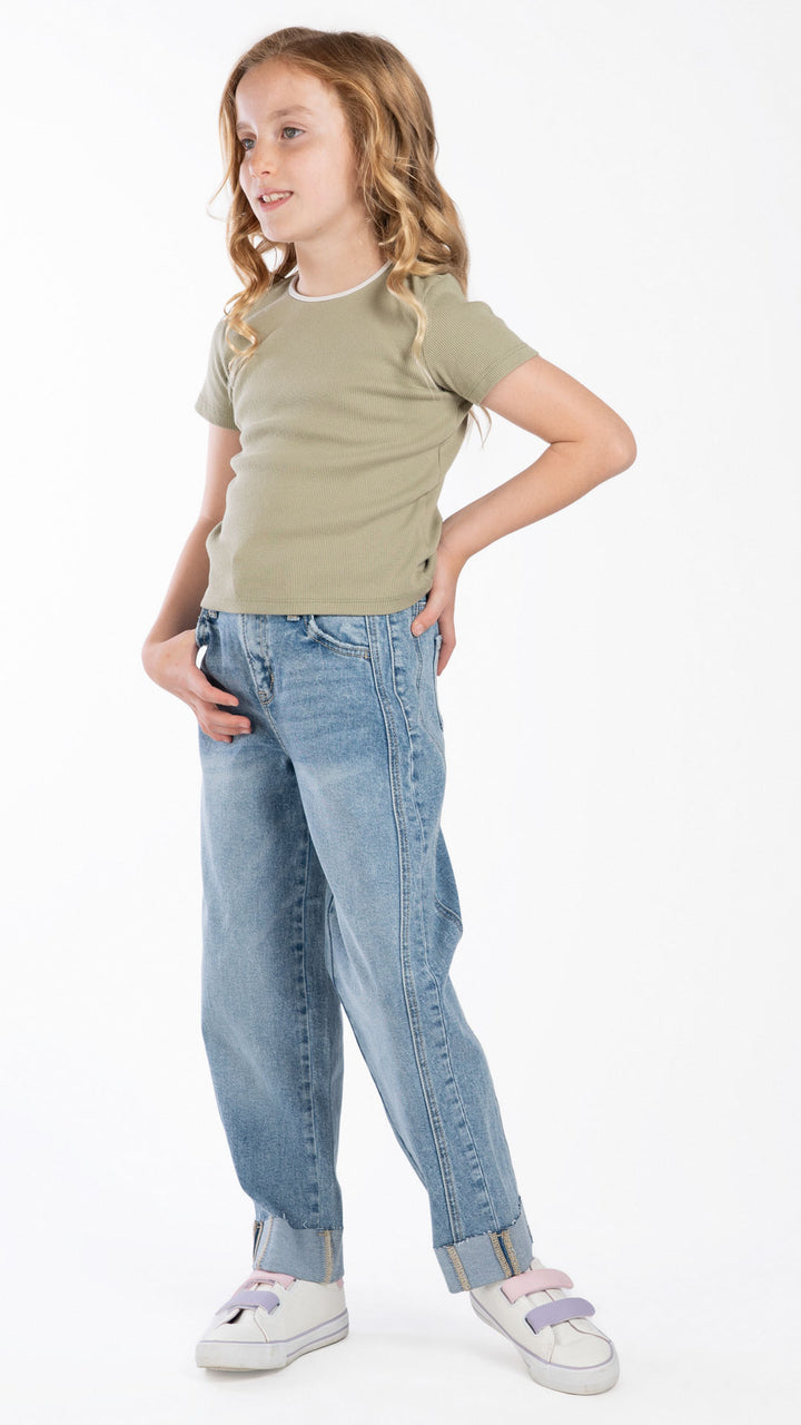 Pantalón Barrel Niña Balam BL7616