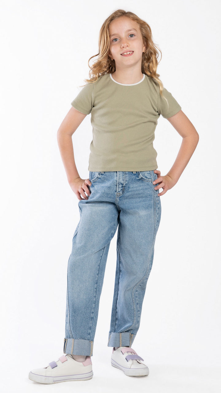 Pantalón Barrel Niña Balam BL7616
