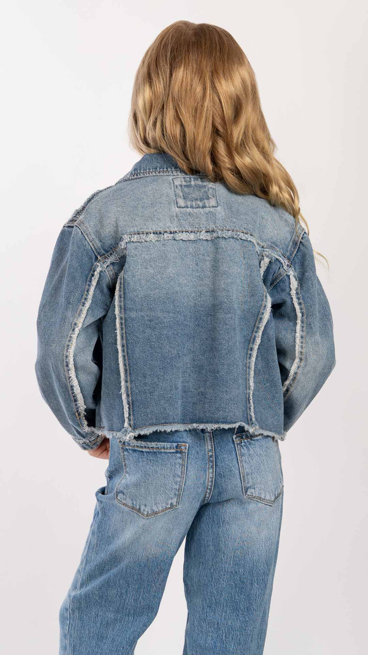 Chamarra Crop Niña Balam BL7687