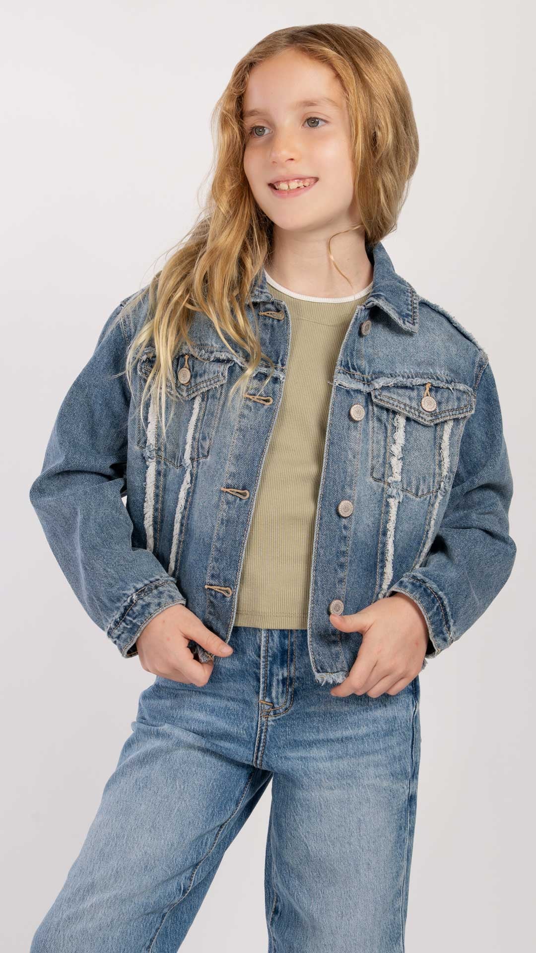 Chamarra Crop Niña Balam BL7687