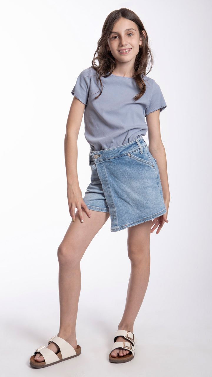 Short Falda Loose Mom Niña Balam BL7345