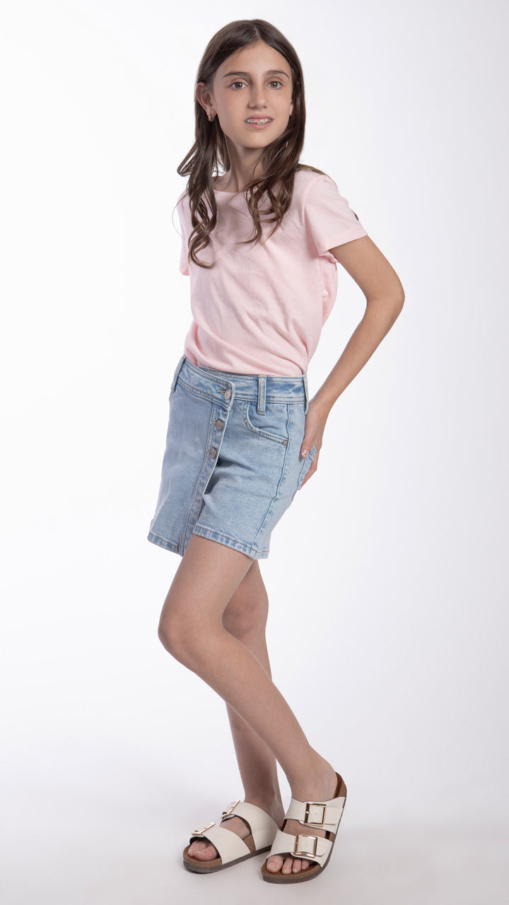 Short Falda Loose Mom Niña Balam BL7406