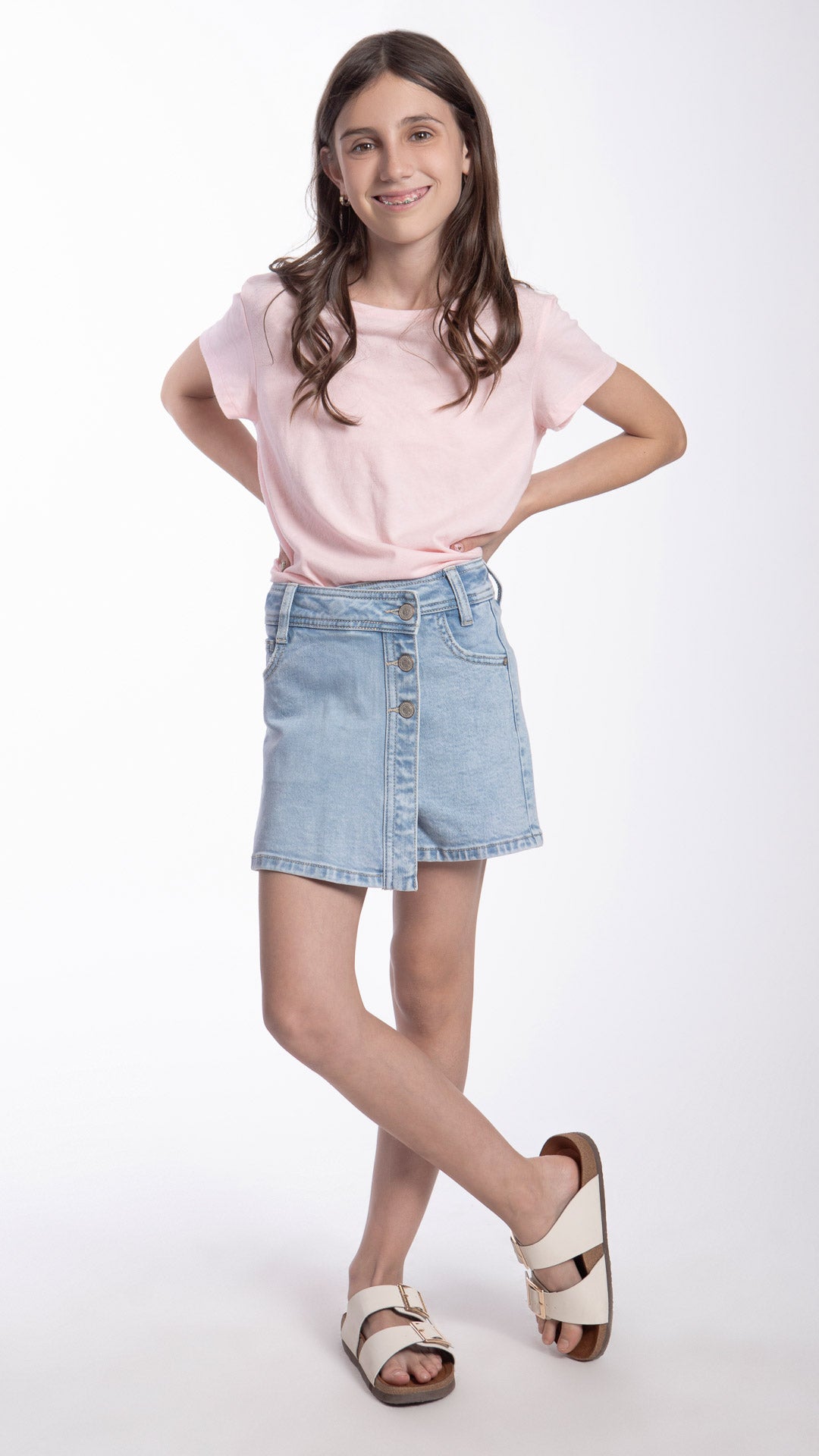 Short Falda Loose Mom Niña Balam BL7406