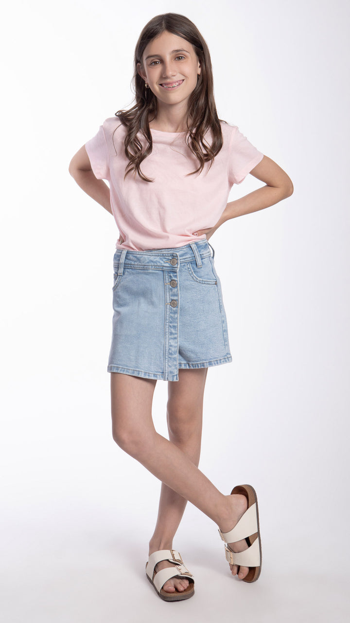 Short Falda Loose Mom Niña Balam BL7406