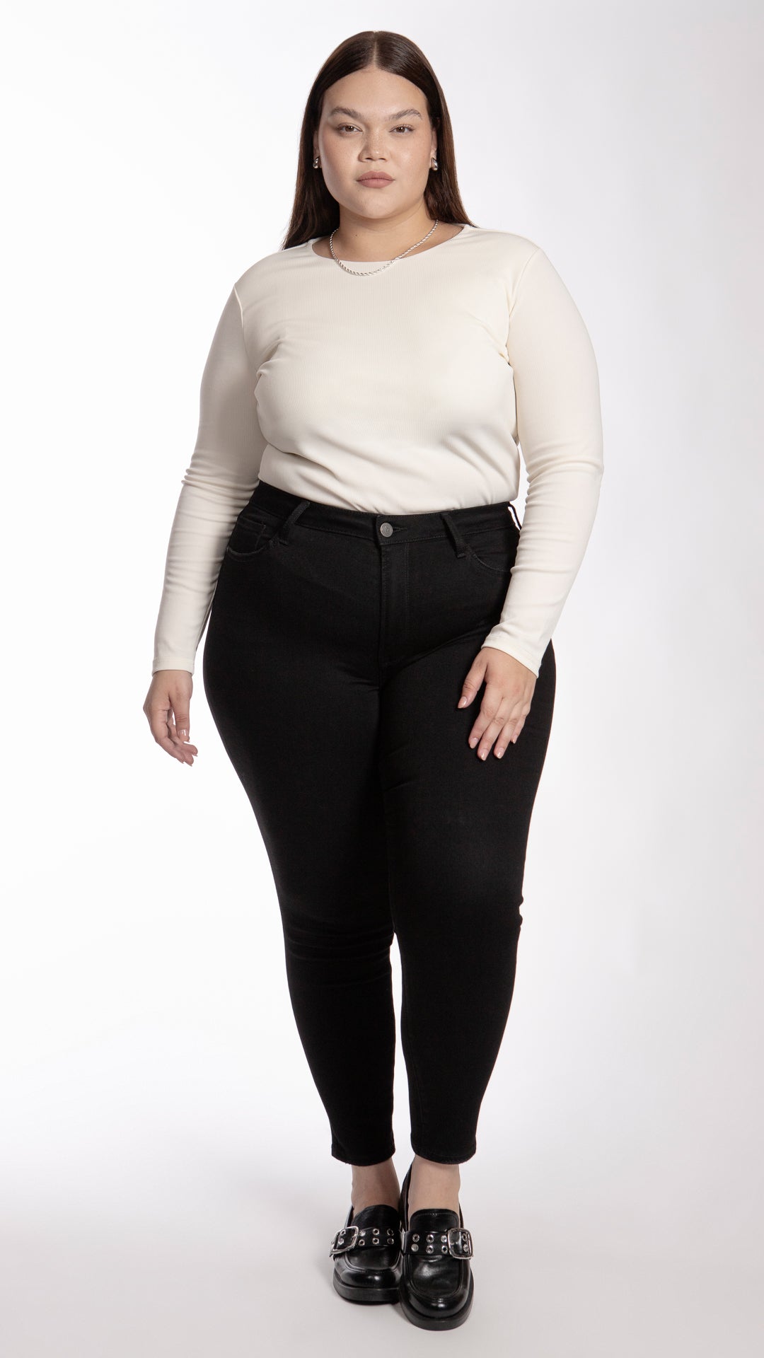Pantalón High Rise Skinny Curvy Balam BL220