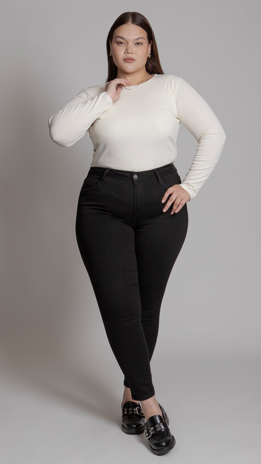 Pantalón High Rise Skinny Curvy Balam BL220