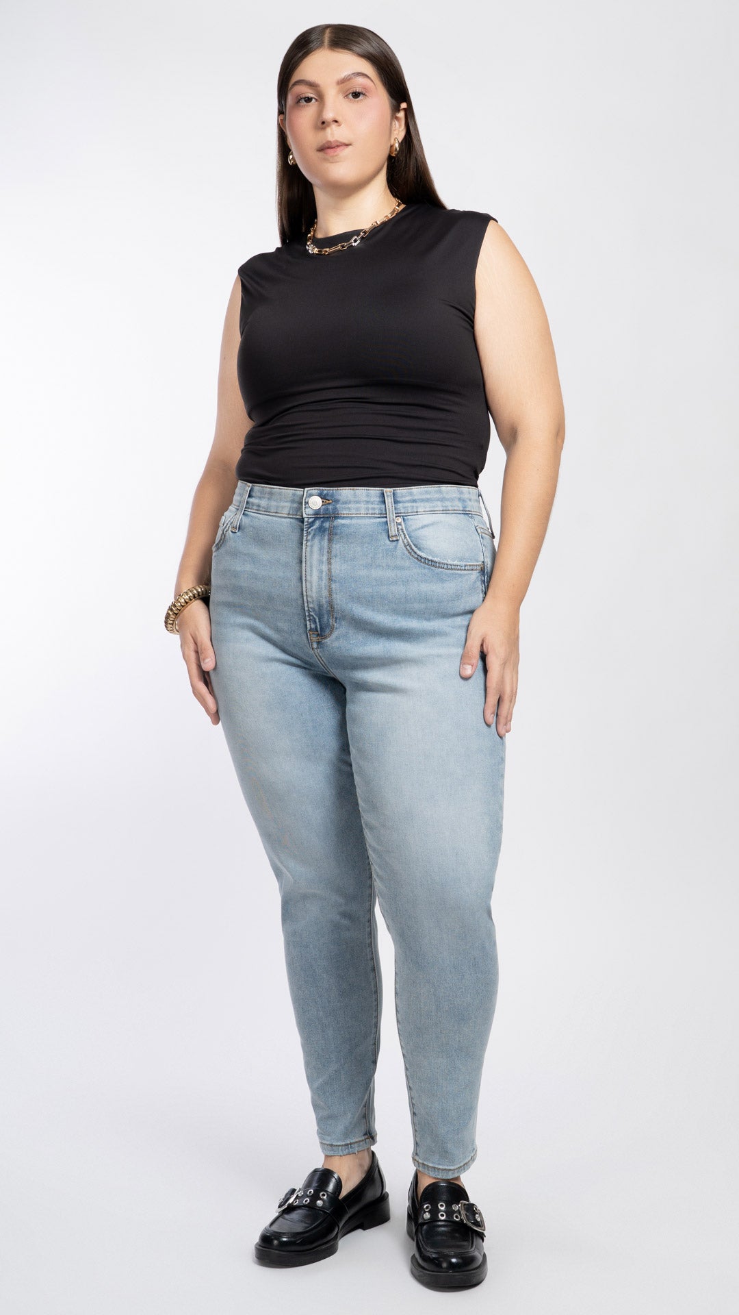 Pantalón High Rise Skinny Curvy Balam BL0221
