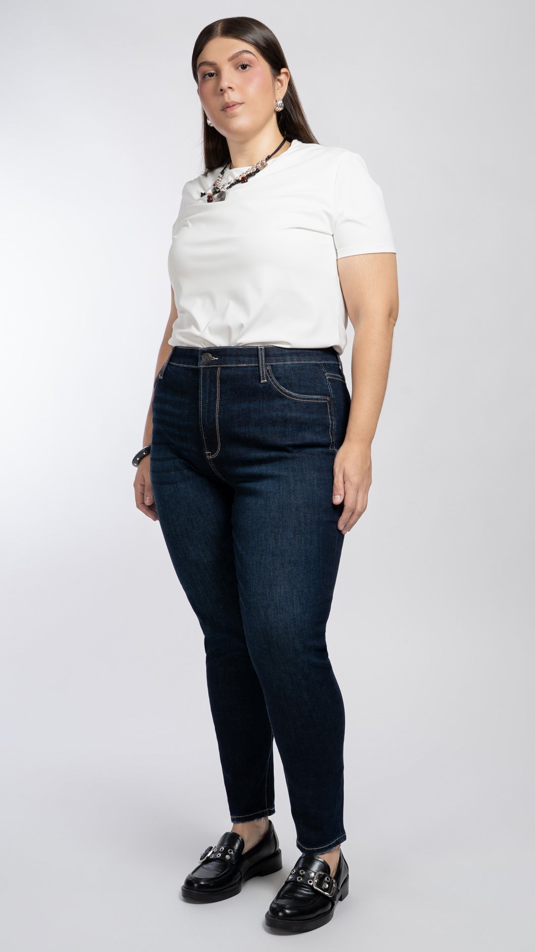Pantalón High Rise Skinny Curvy Balam BL0221