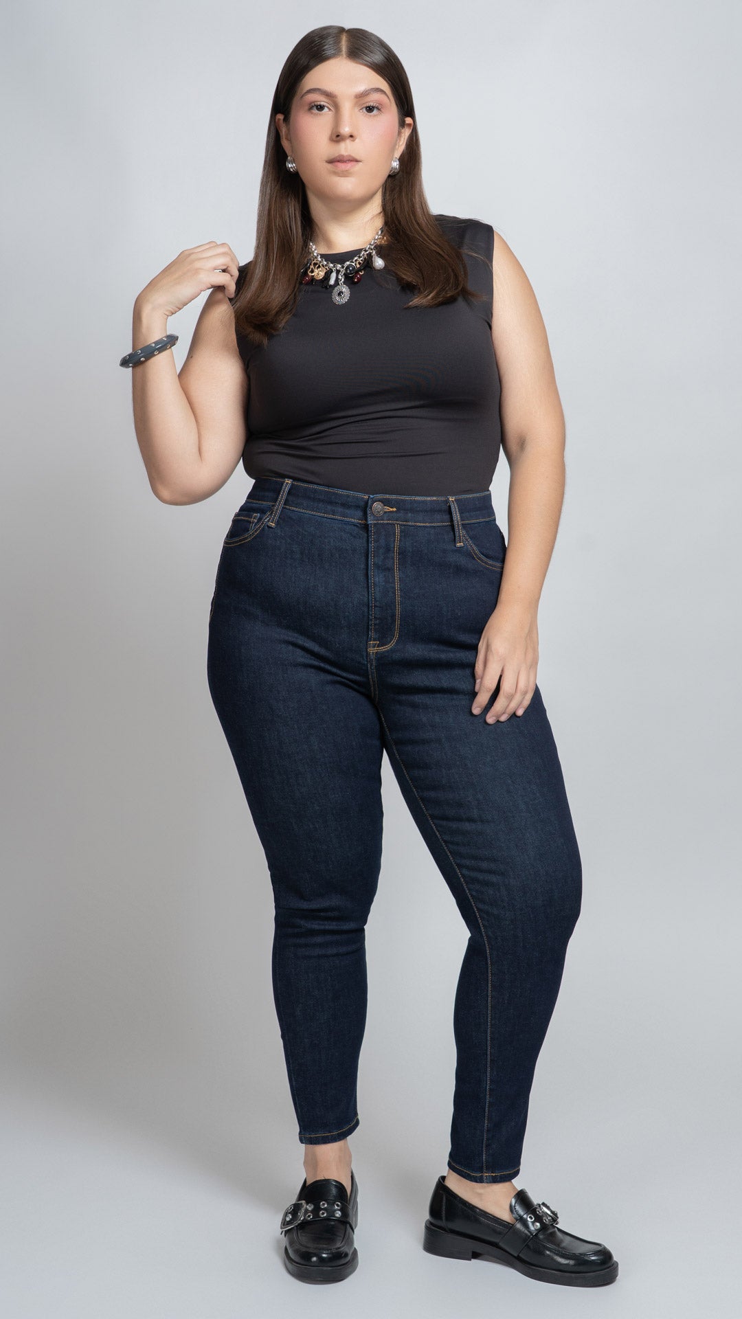 Pantalón High Rise Skinny Curvy Balam BL221